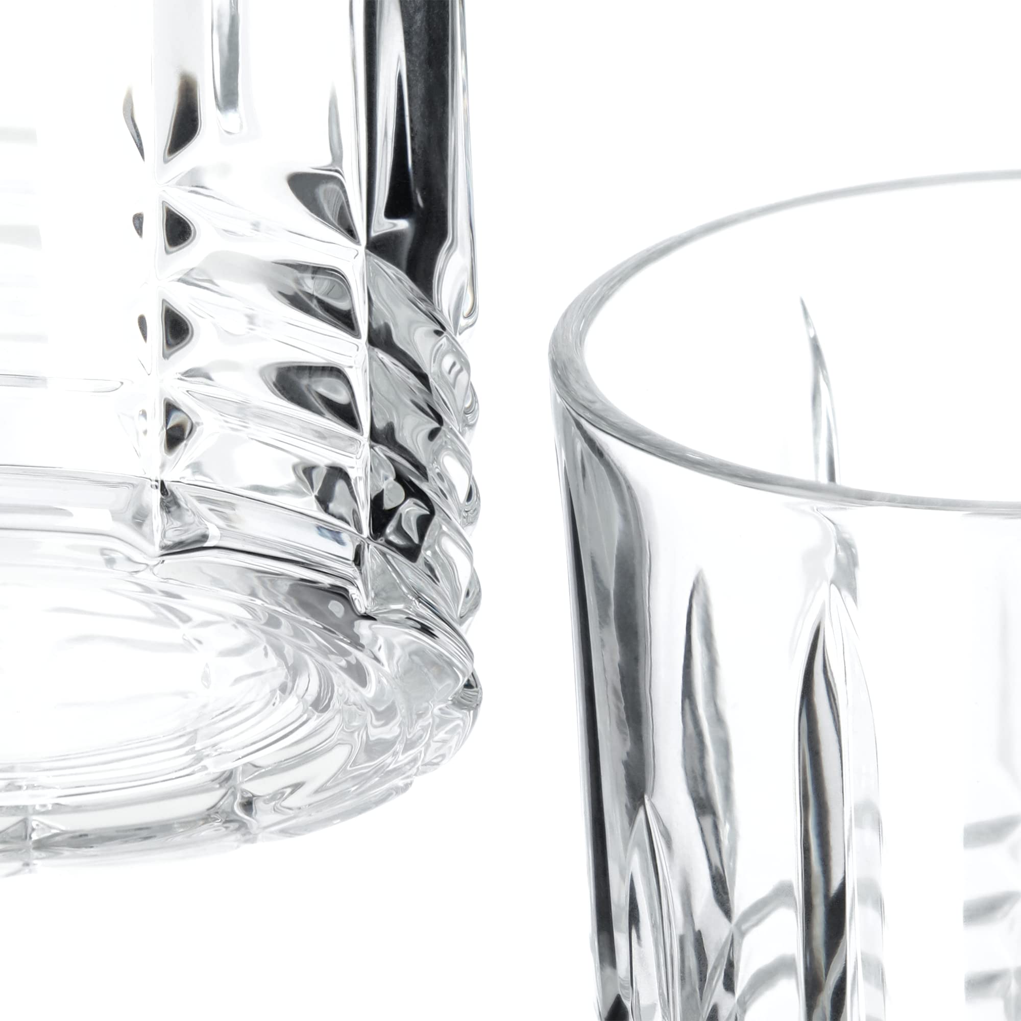KADAX Gli bicchieri d'acqua, set di 6, bicchieri da bere, bicchieri di succo di vetro, bicchieri robusti per acqua, succo, giardino, festa, bevande, birra, bicchieri universali, (Rebeka, 330ml