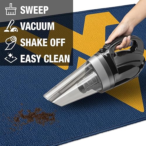 Miniatura 6 de Campus Lab West Virginia University - Tapete antideslizante para interiores, marca primaria, 20 x 31.5 pulgadas, tapete para entrada interiorpuerta