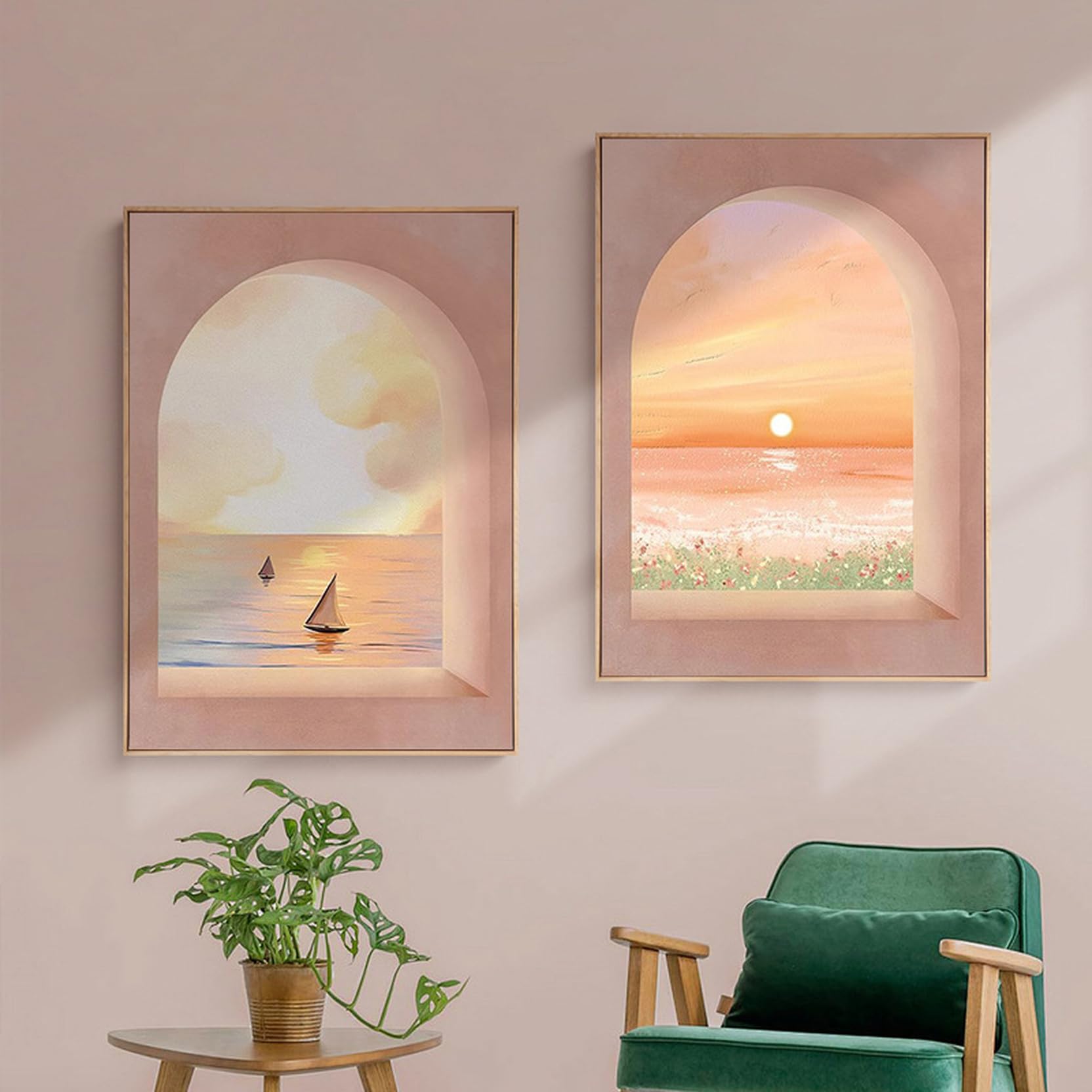 Amazon.co.jp: [XLOYP] アートパネル モダン 40*50cm 花 フラワー 水彩 