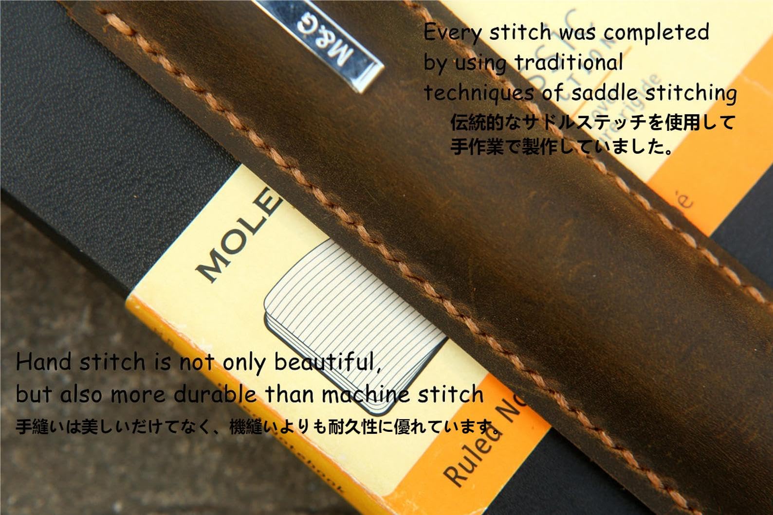 Amazon | レザー ペンホルダー 本革 オイルタンニン鞣し牛革 ペン