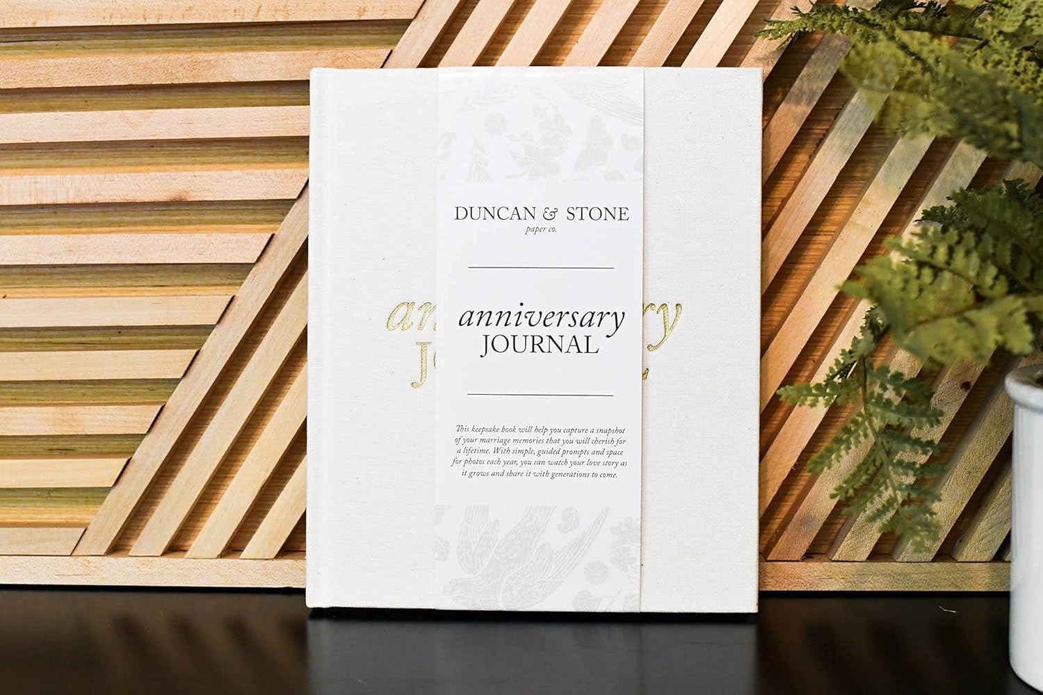 Engagement and Anniversary Journal Bundle by Duncan & Stone, Ivory