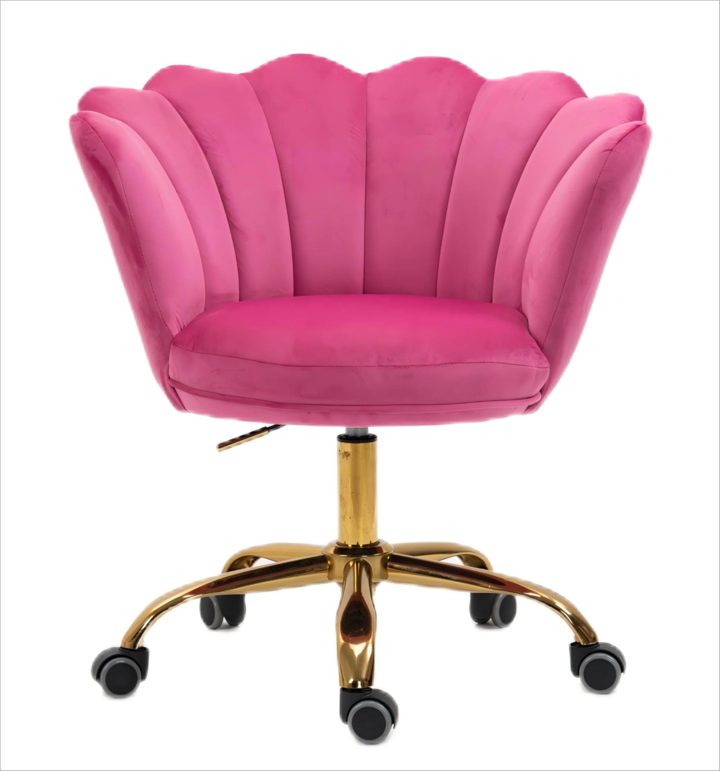 hegmentine Modern Home Office Chair Desk Chair Task with Wheels Swivel Vanity Chair Makeup Chair Height Adjustable Chairs Velvet Living Room, Bedroom