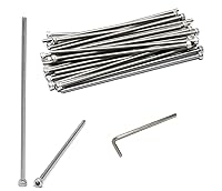 Vista 17 de iexcell 25 piezas M4 x 60/65/70/75/3.150 in paso de rosca 0.028 in acero inoxidable 304 cabeza hexagonal Tornillos Tornillos surtido Kit