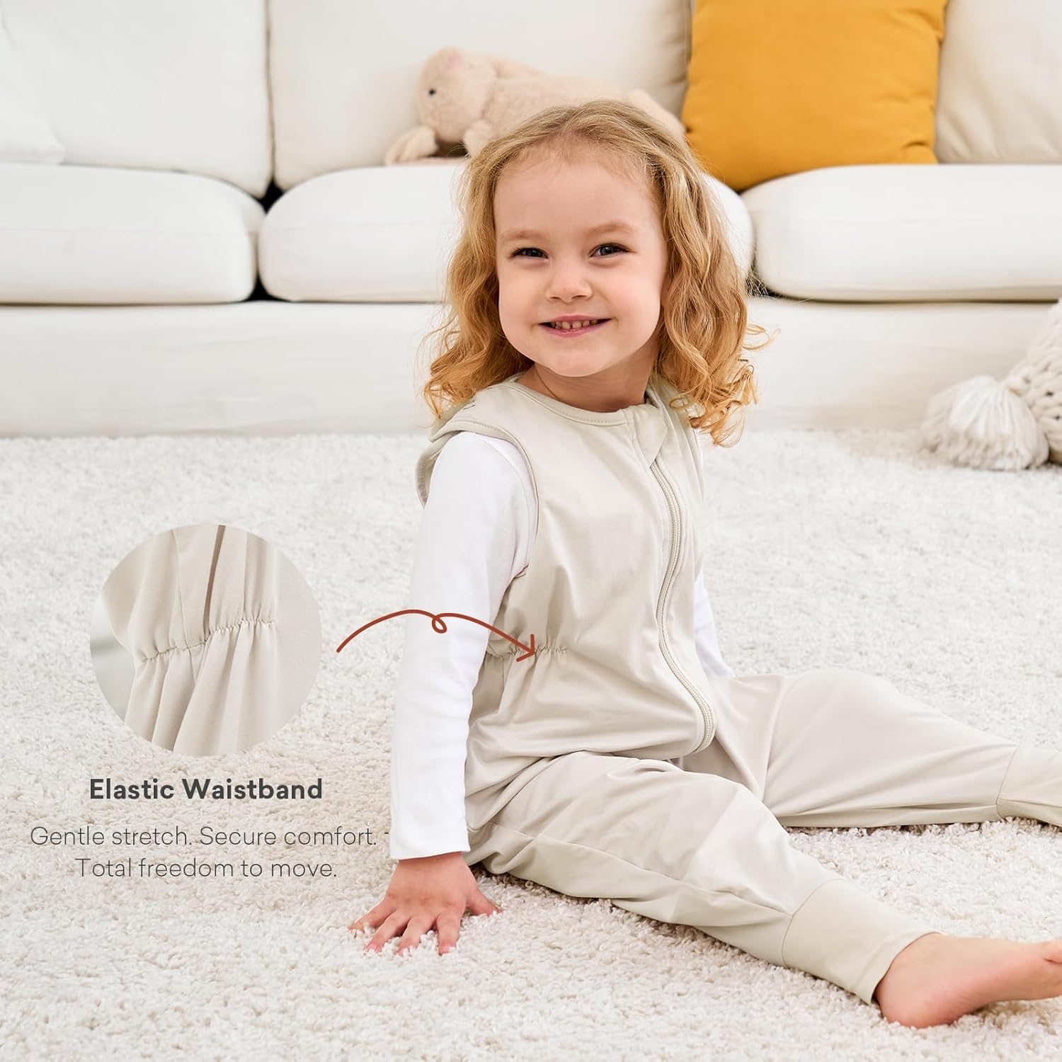 Toddler Sleep Sack with Feet, 0.5 TOG Baby Sleeping Bag with Legs Walker Sleep Sack for Babies 12-24M 2T-3T - Image 7