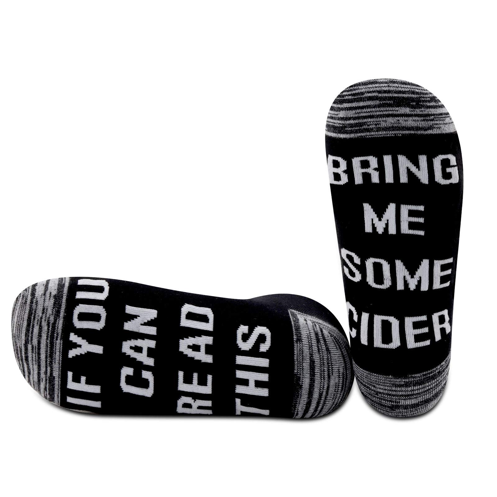 NOBRANDS PYOUL Cider Lover Gift Beer Socks If You Can Read This Bring Me Some Cider Socks Apple Lover Merch (Bring Me Some Cider)