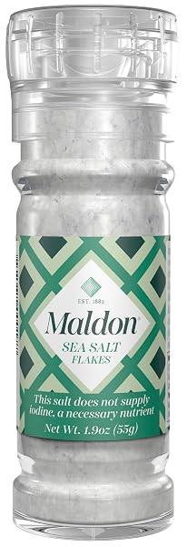 Maldon Salt, Smoked Sea Salt Flakes, Gently Smoked Over Oak, Handcrafted, Gourmet, Pyramid Crystals