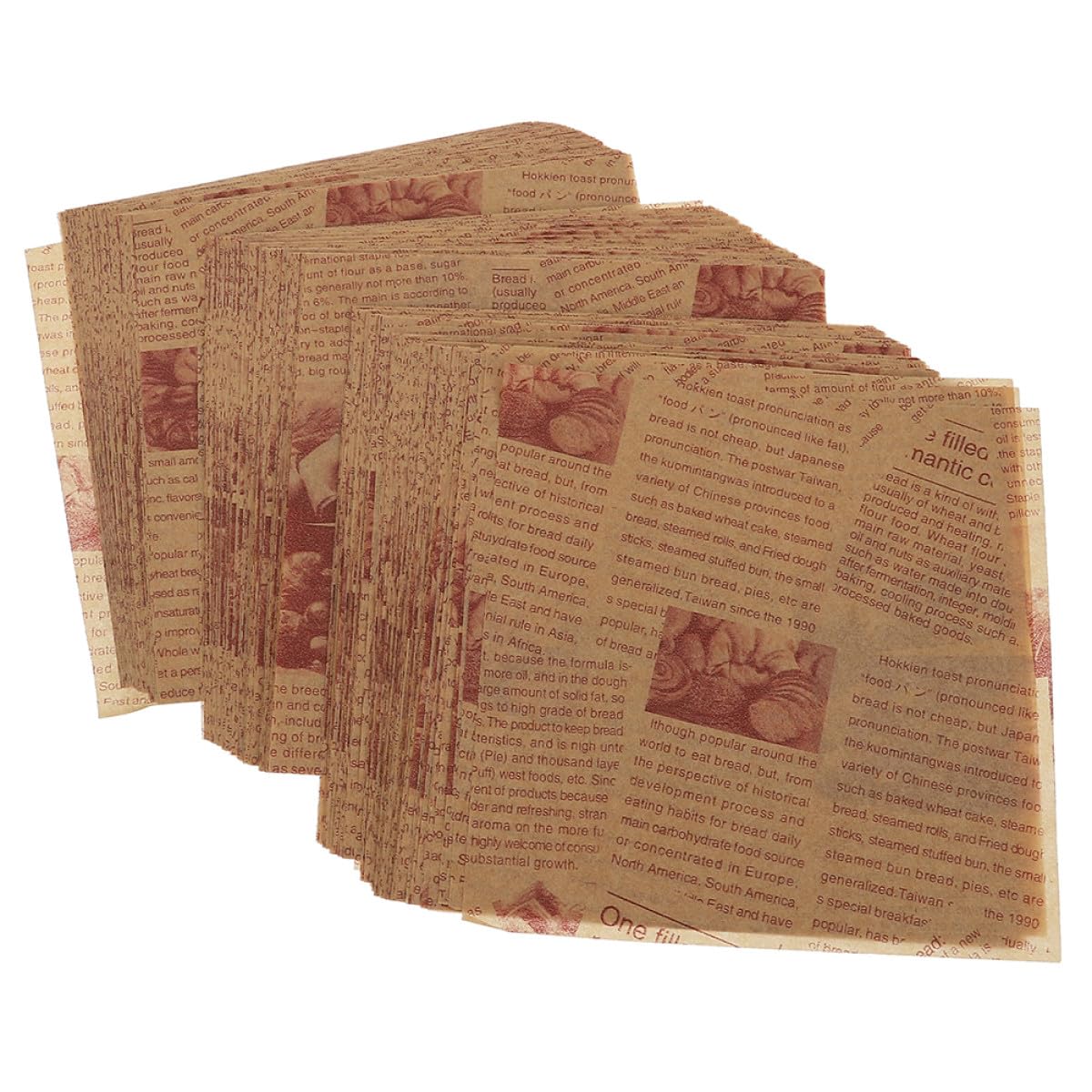 Carta da Forno Antiaderente Oleata 25x25 Cm 200 Fogli per Alimenti, Pergamena per Cottura e Friggitrice ad Aria, Resistente All’olio per Cucina e Pasticceria