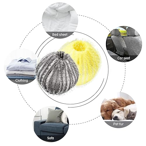 Miniatura 5 de Removedor de pelo de mascotas para lavandería bolas de removedor de pelo reutilizables para perros y gatos atrapa pelos y mascotas para lavadora 12
