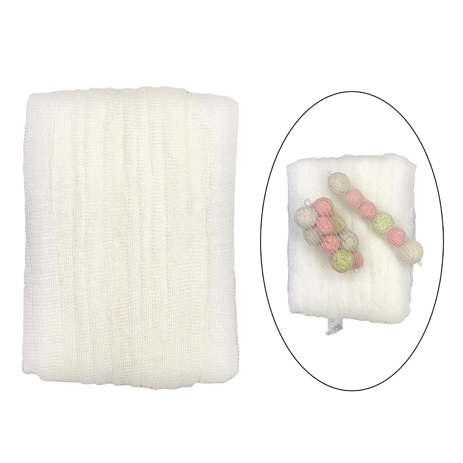 Sac de rangement en maille PVA soluble pour appâts - Universel - 25 mm - Blanc, Lot de 3 (blanc 44 mm), 44mm, comme description