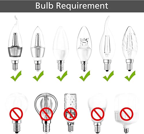 Miniatura 6 de Juego de 6 lámparas de araña pequeñas, tamaño mini, 3.54 x 5.51 x 5.11 pulgadas, material de lino, color blanco roto