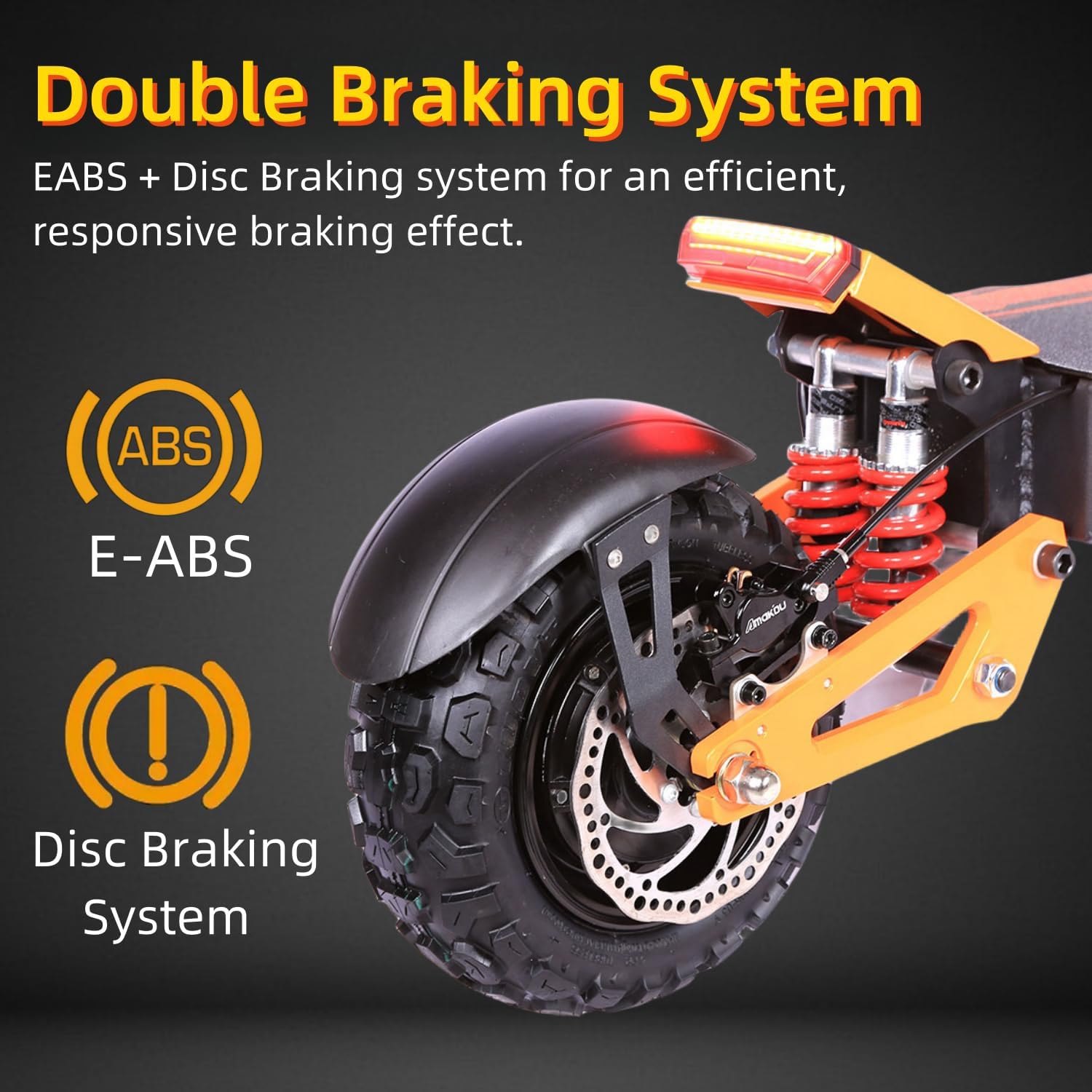 Double Braking System of K Cloud Scooter X5-60