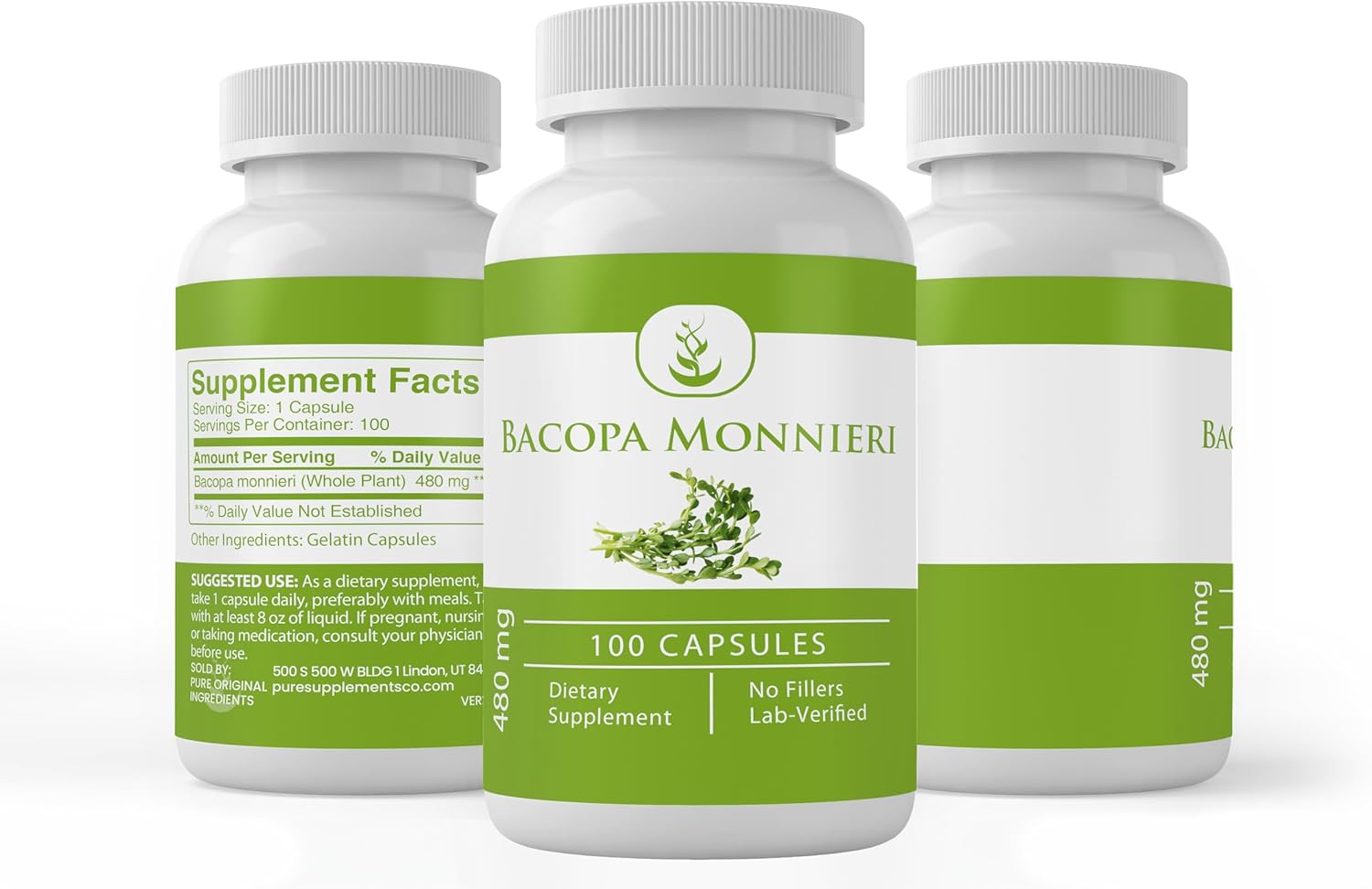Pure Original Ingredients Bacopa Monnieri, (100 Capsules) Always Pure, No Additives Or Fillers, Lab Verified - Image 4