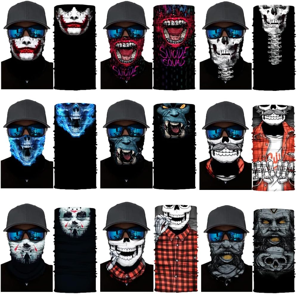Neck Gaiter Mask,Bandana Gator Face Cover Mask Sun UV Protection,Neck Warmer Balaclava,Tube Face Scarf,Headband for Outdoor - Image 2