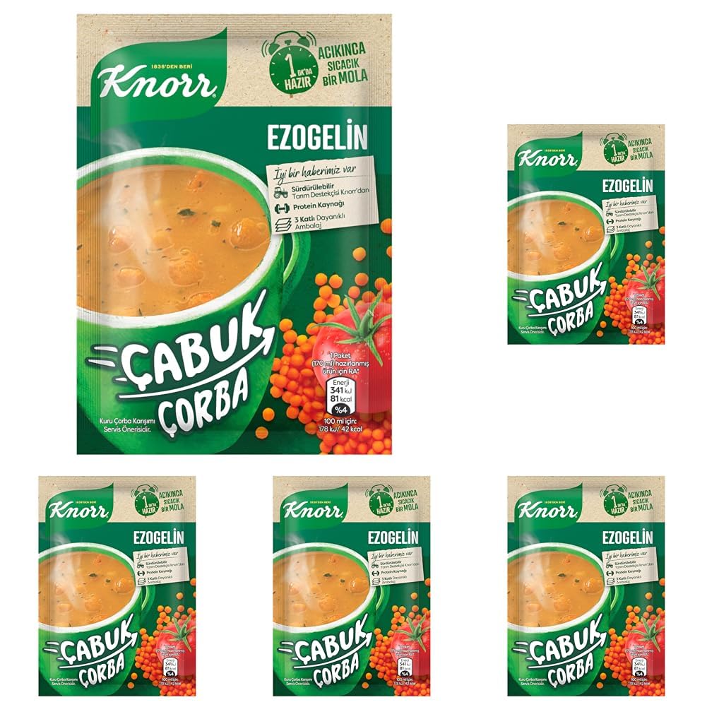 Knorr Çabuk Çorba Ezogelin 22 g (5 paketi)