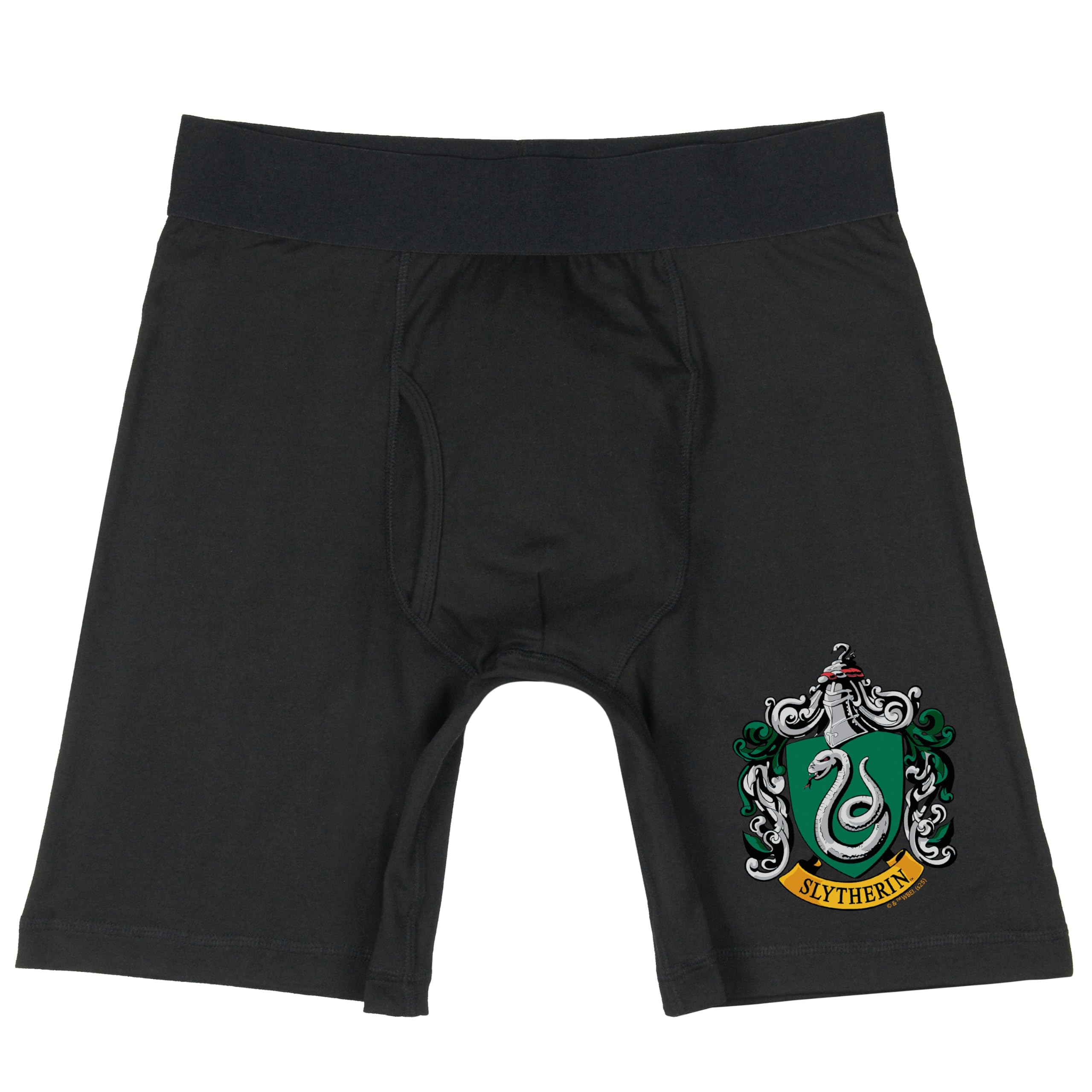 Intimo Men's Green Harry Potter Hogwarts Houses Crests Boxer Briefs Underwear Lounge Casual, L