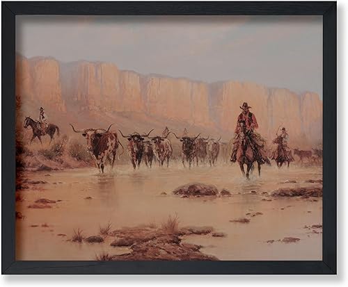 Miniatura 15 de Poster Master Póster vintage de paisaje – Póster de vaquero – Arte del Oeste – Diseño de pared del salvaje oeste – Regalo para hombres y mujeres –