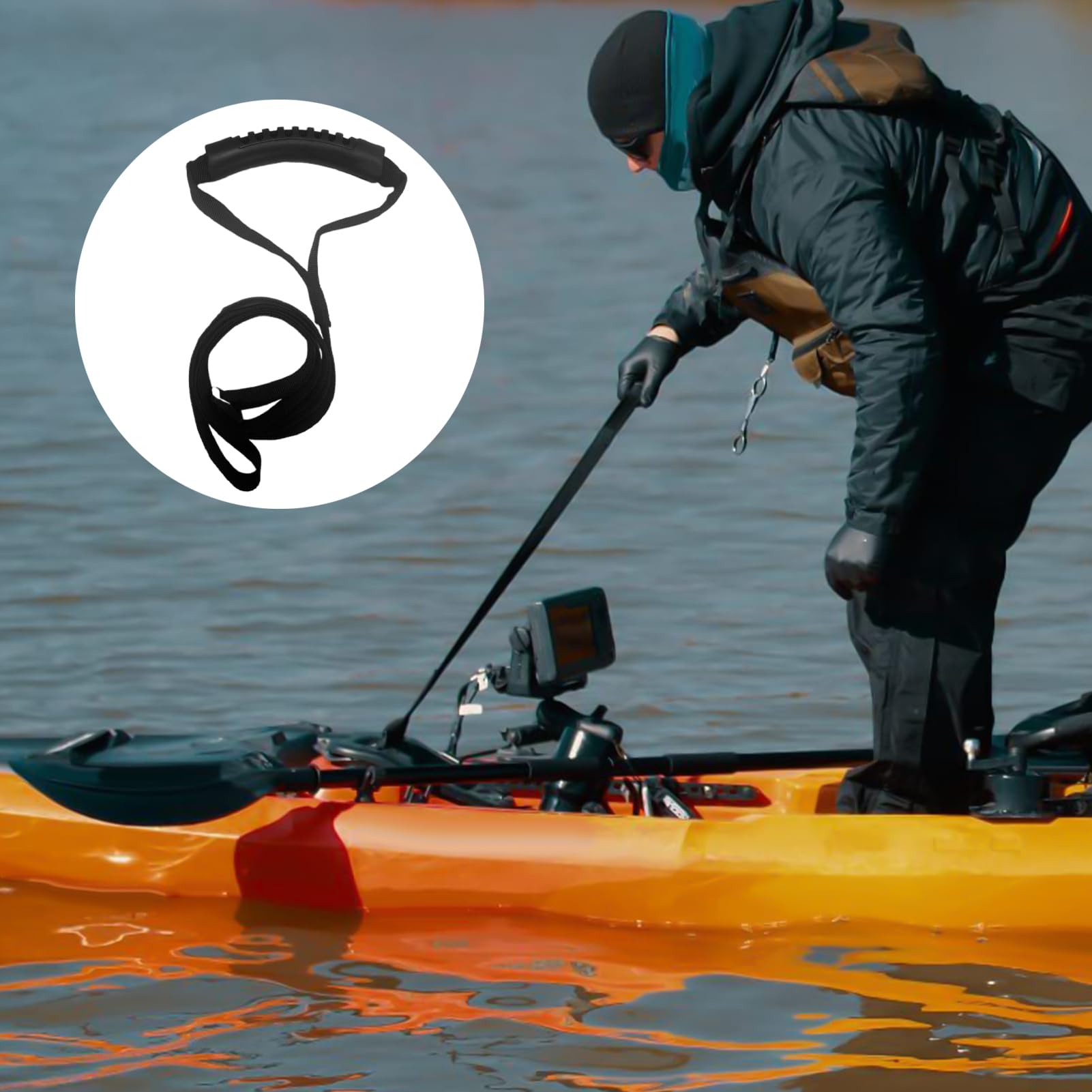 Kayak Stehhilfe Gurt - Boot Stehhilfeseil Zugleine | Längenverstellbare Wassersport Zubehör Schleppleine Für Frauen Männer Wassersportler
