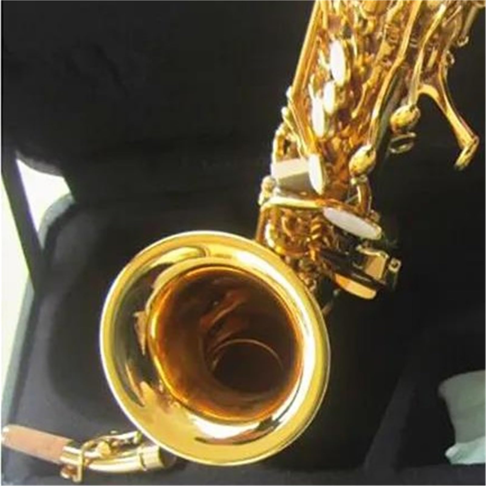 Strumento Sassofono Sassofono Soprano Curvo Oro Strumento Da Gioco Professionale Sax Soprano Curvo E Scatola Rigida