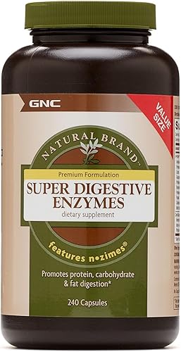 GNC Natural Brand Super Digestive Enzimas 240 cápsulas apoya la digestiĂłn de proteĂnas carbohidratos y grasas GNC Natural Brand Super Digestive Enzimas 240 cápsulas apoya la digestiĂłn de proteĂnas carbohidratos y grasas