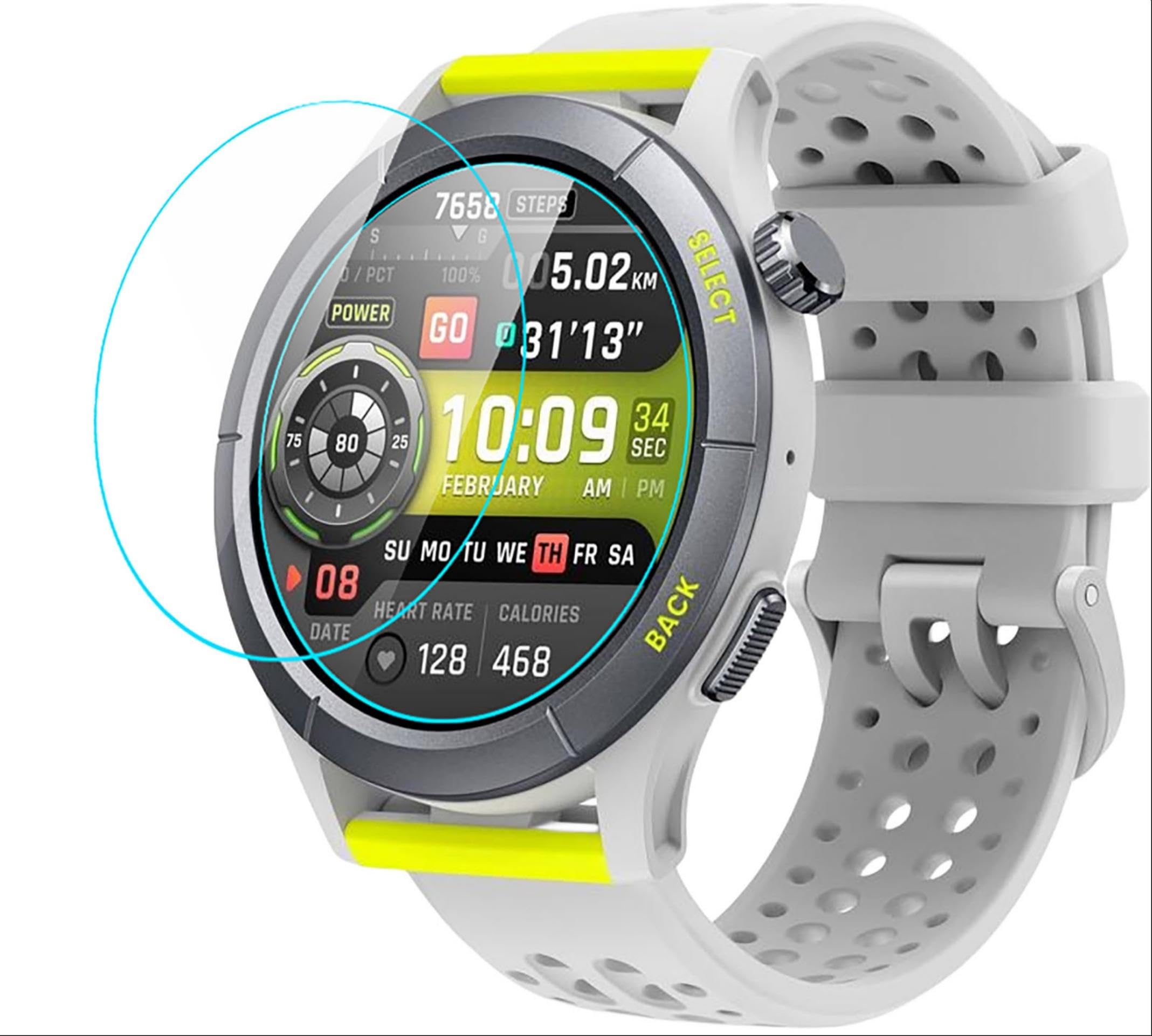 savvies 6 Pezzi Pellicola Protettiva per Huami Amazfit Cheetah Protezione Schermo Trasparente