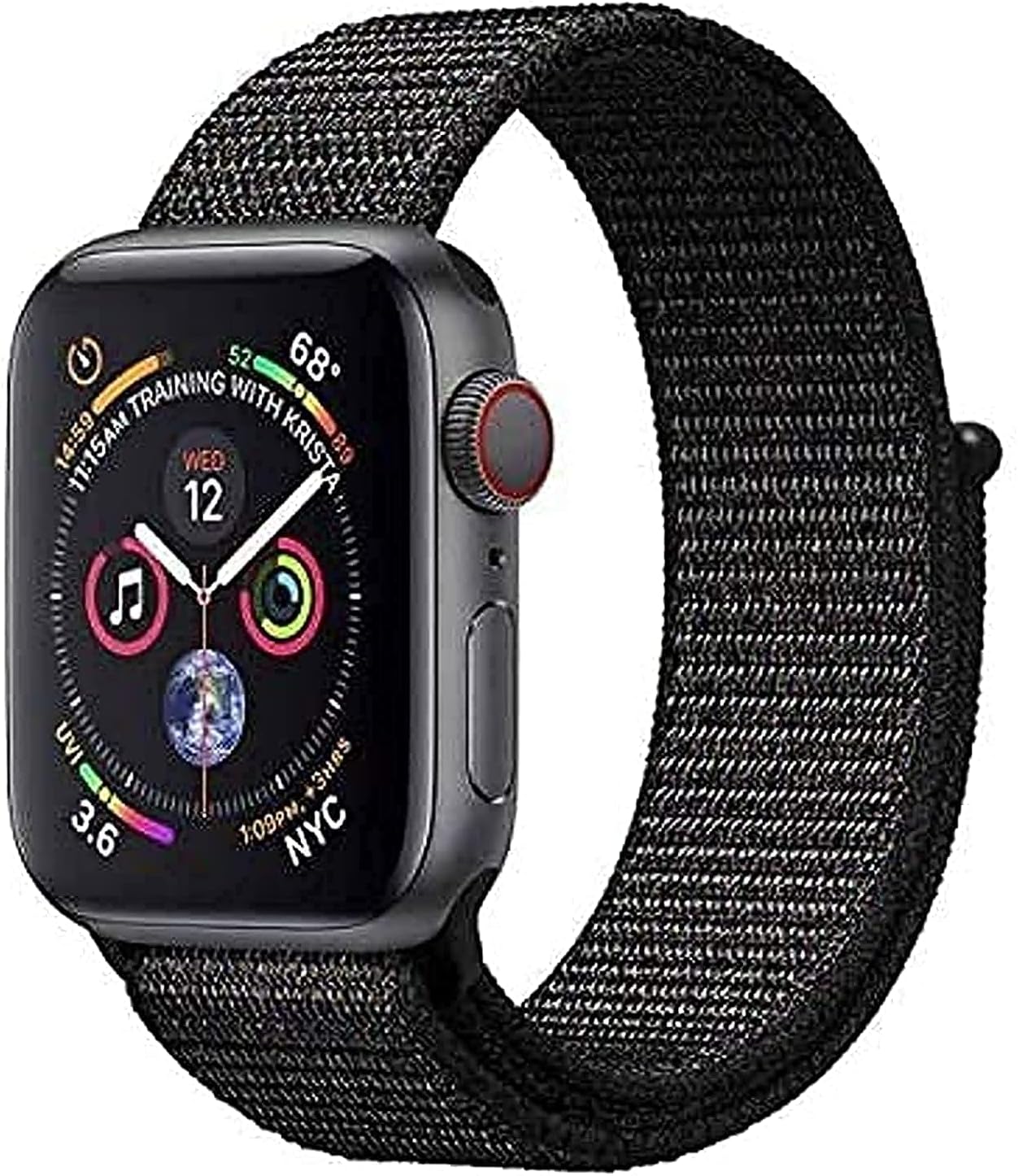 Nylon Sport Band for Apple Watch 41mm 40mm 38mm 42mm (series 10/11), Soft Replacement Strap for iWatch Series 11/10/9/8/7/6/ SE/ 5/4/3/2/1
