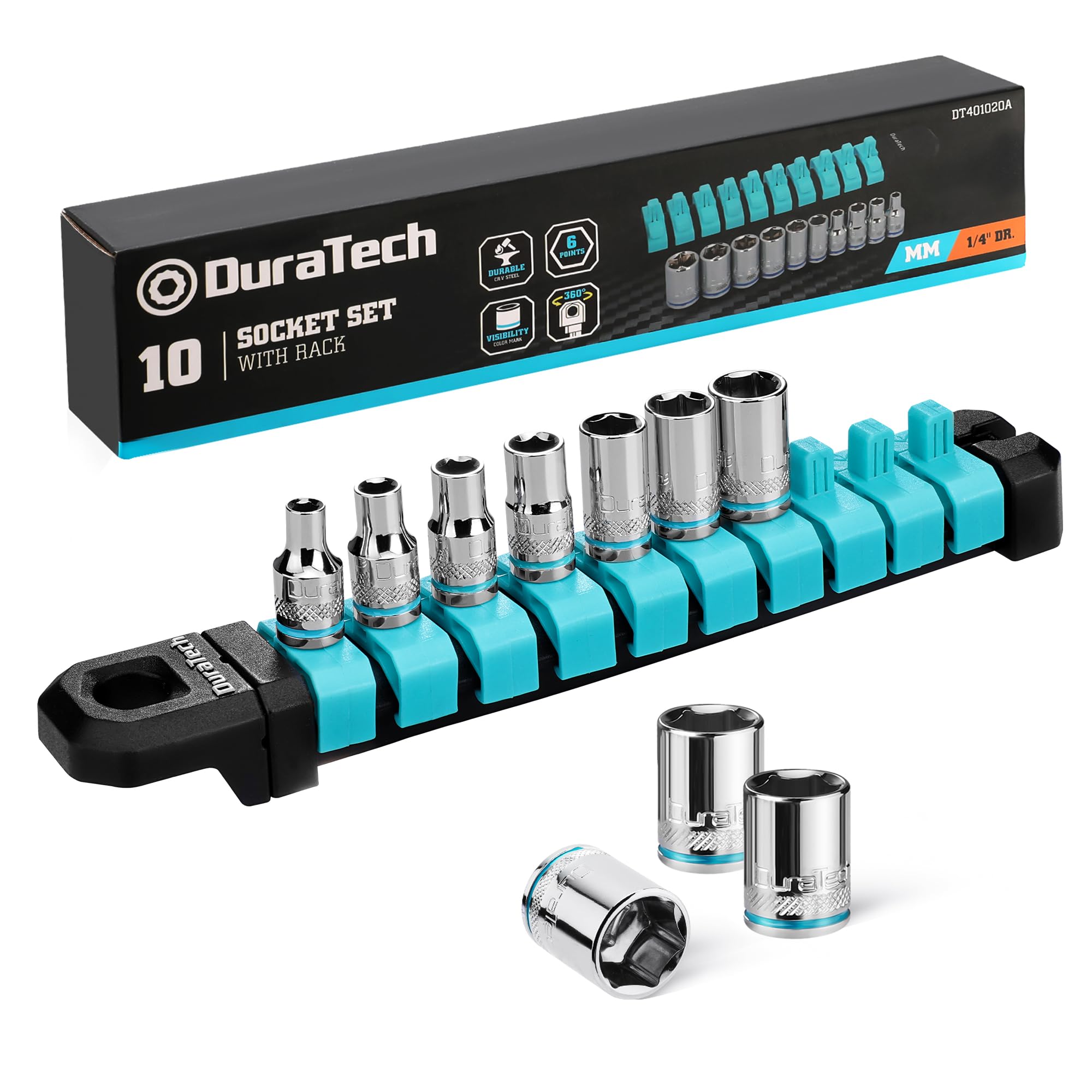 DURATECH 10-Piece Metric Socket Set