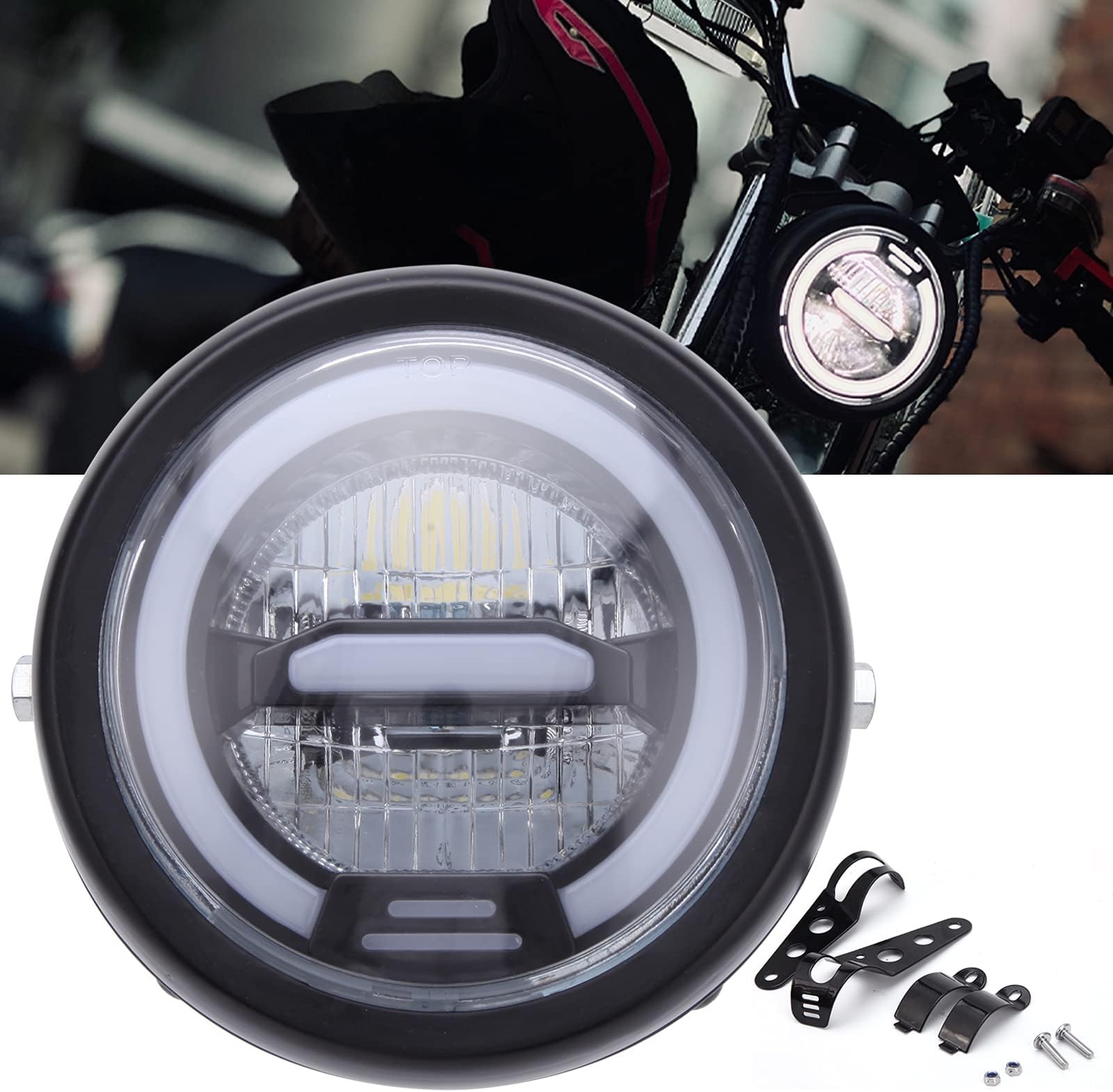 Phare Moto Rond Light Assembly Phare Pour Dyna Iron 883 Street Bob