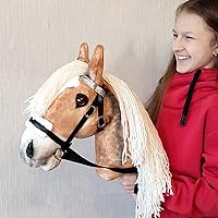 Vista 4 de Caballo de Pasatiempo Realista con Cabezada - Caballo Haflinger A3 en Palo