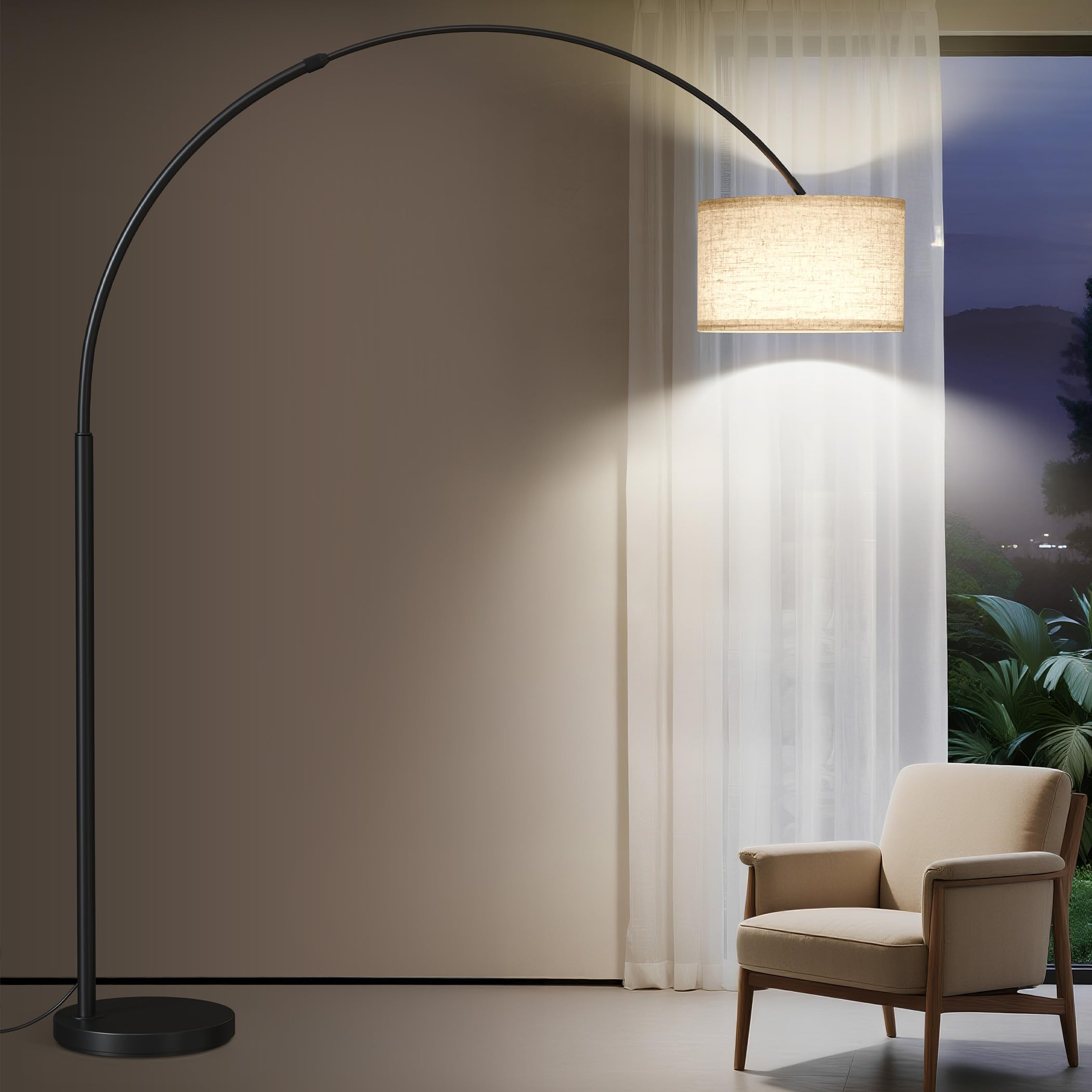 SUNMORY 82 inch Tall Arc Floor Lamp