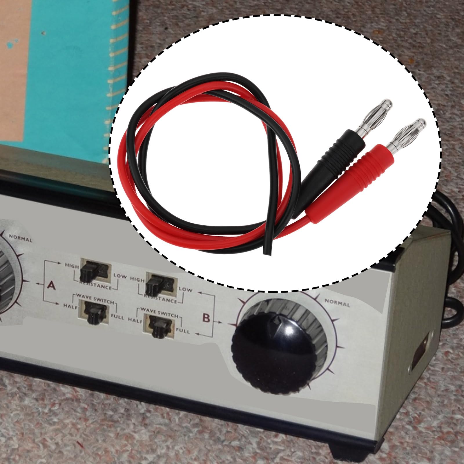 VGOL 4X 3mm Banana Plugs with Wires 25cm Iong Compatible with Hammant Morgan Controllers - Image 3