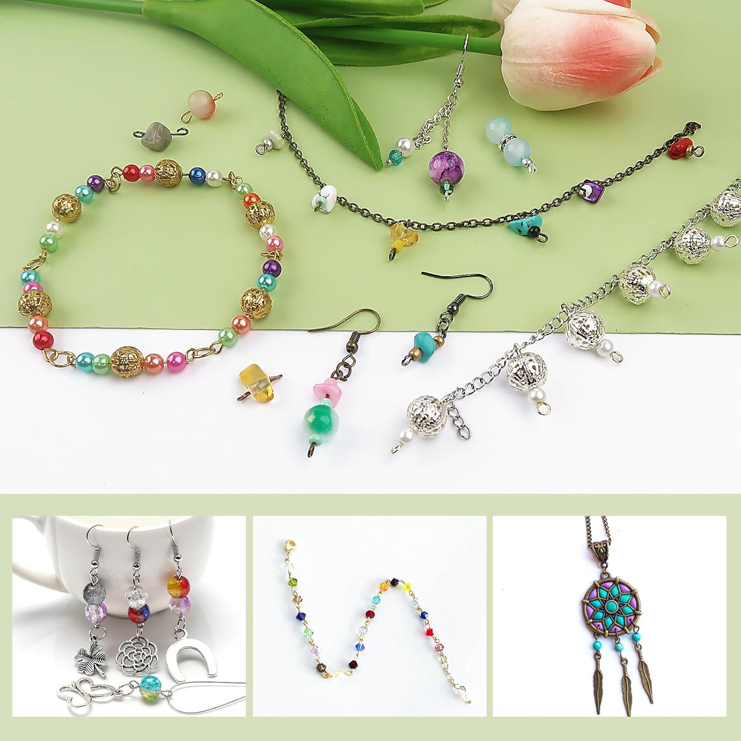 TOAOB 650pcs Eye Pins for Jewelry Making 16mm 20mm 30mm Mixed Color Metal Head Pins Findings for DIY Crafts Necklaces Bracelets Earrings