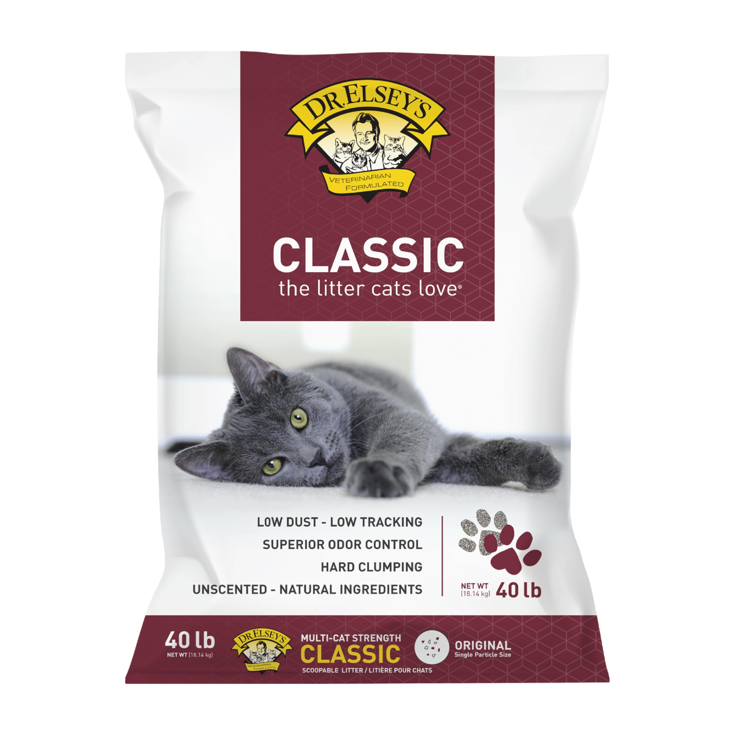 Precious Cat Classic Premium Clumping Cat Litter, 40 lb Bag