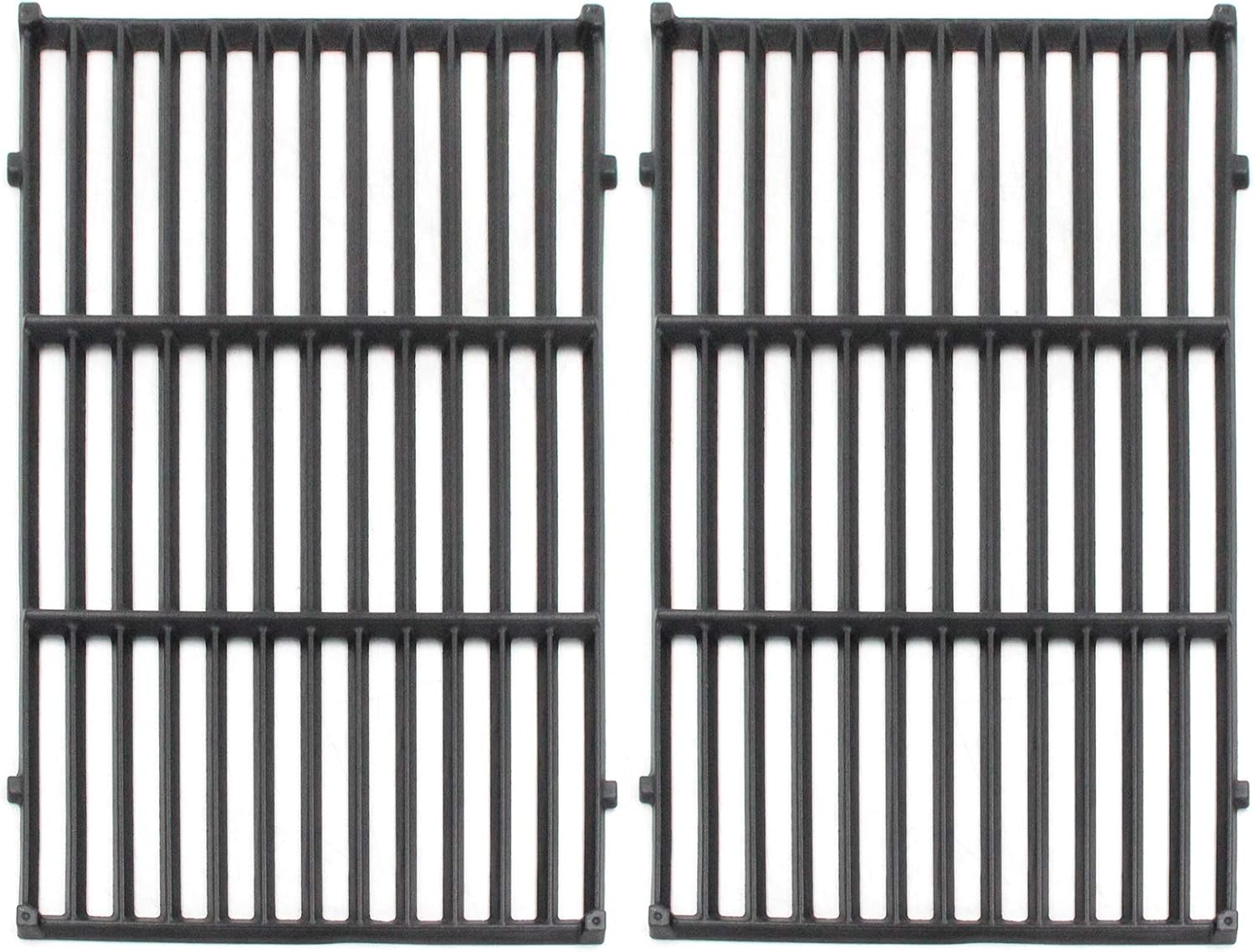 7638 Cast Iron Grill Grates(17.5 x 11.9 x 0.5) for Weber Spirit 300 Series, Spirit 700, Genesis Silver B/C, Genesis Gold B/C, Genesis 1000-5000, 7639 7525 7526 7527, hyg7638n