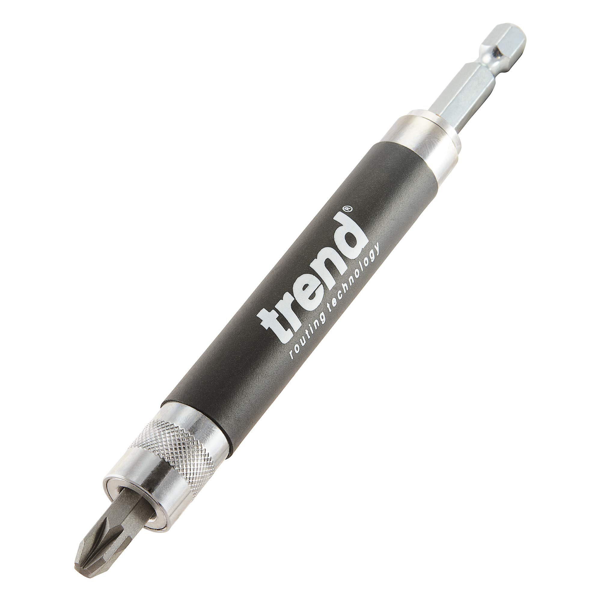 Trend Black Snappy Magnetic Driver With Retractable Barrel And No3 Pozi Bit, For 25Mm Insert Bits, Snap/Msh/12