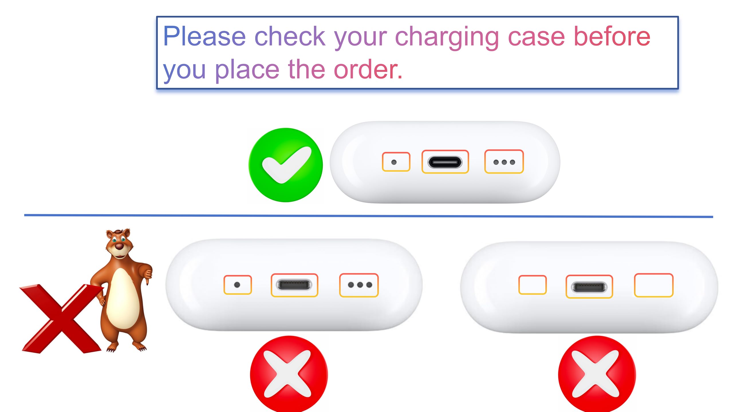 ゆ*う様 AirPods2Pro Original Left and Right Earbuds Replacement for AirPod Pro