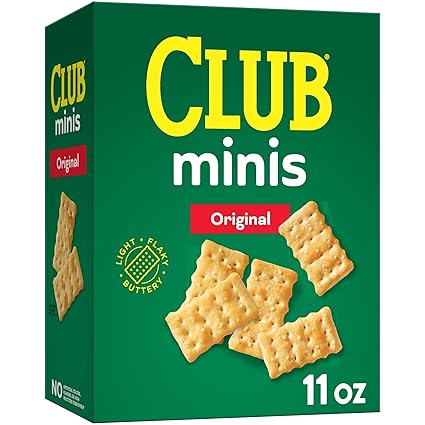 Club Minis Crackers, Lunch Snack, Original, 11oz Box