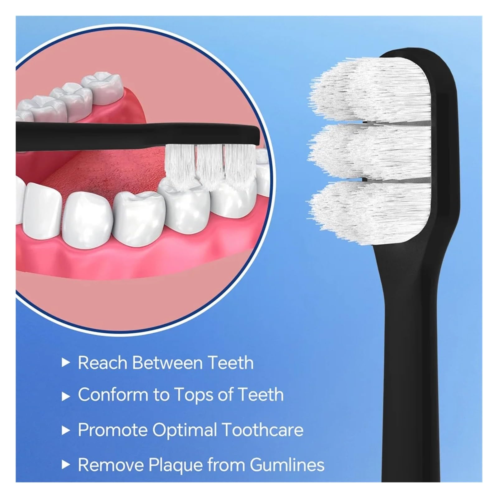 Cabezales de cepillo repuesto cerdas ultra suaves compatibles con Philips, dientes eléctrico Sonicare for el cuidado y encías sensibles(12 Pcs)