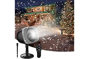Elec3 Christmas Snowfall Lights with Remote Control for Indoor Holiday Decorations