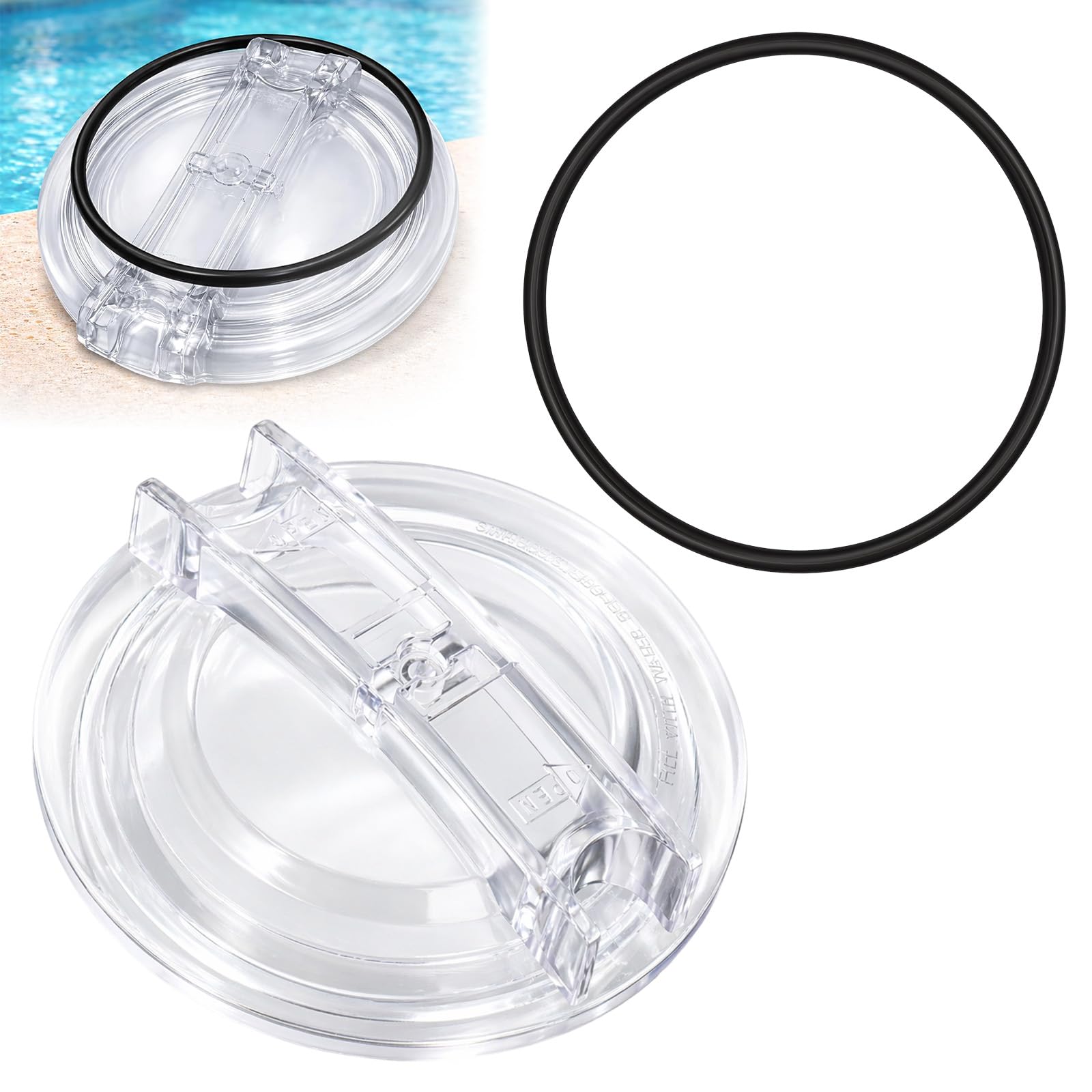 Photo 1 of SPX3100D Pool Pump Lid SPX3120AAZ Compatible with Hayward Super II Pump SP3000 Series Models SP3010 SP3007 Strainer Cover O-ring Replacement Thread Strainer Cover by Podoy