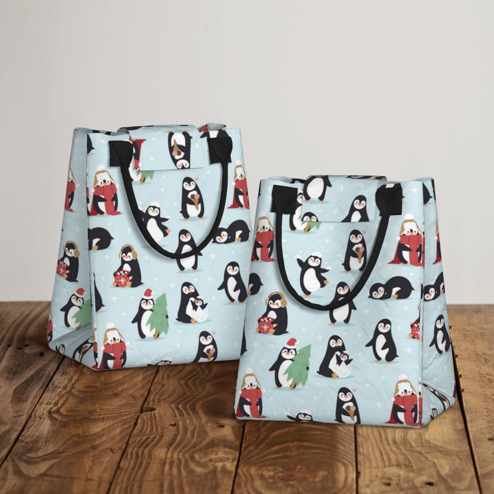 Penguin Bird Borsa Pranzo Termica Portatile – Isolata, Con Tasca, 25x20x10 Cm, Per Ufficio E Scuola - 6