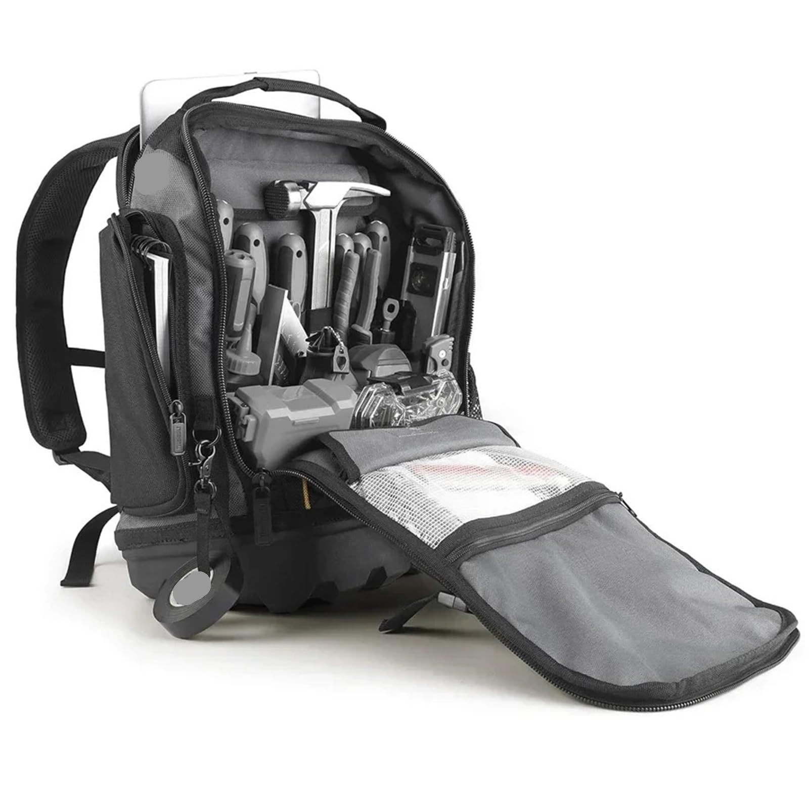 Mochila para Herramientas Bolsa y Mochila for Herramientas, Base Todoterreno Robusta, for Trabajos Pesados, Ideal for electricistas y construcción. para Herramienta