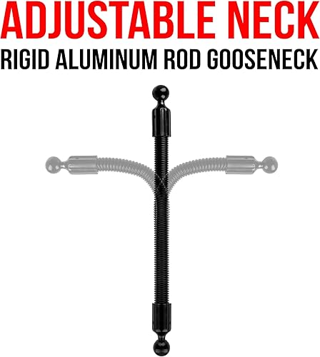 Miniatura 6 de Tackform Extensión doble de bola de 1" con eje de metal. Revestimiento de goma sobre bolas. Compatible con RAM y sistemas de bolas de 1" de Arkon,