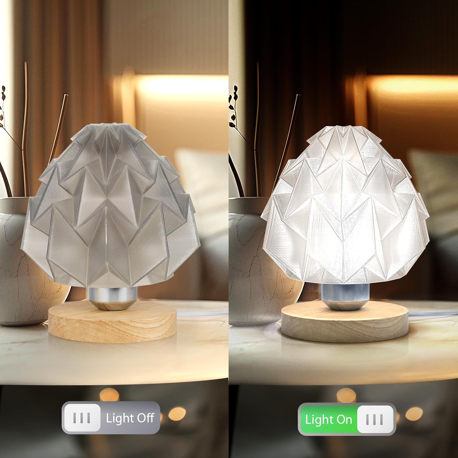 IEMAI Transparent PLA Filament 1.75mm, Crystal Clear Smoke Gray 3D Printer Filament 30-600mm/s Printing, Neatly Wound 1kg Spool for Lampshades, Home Décor & Creative DIY - Image 4