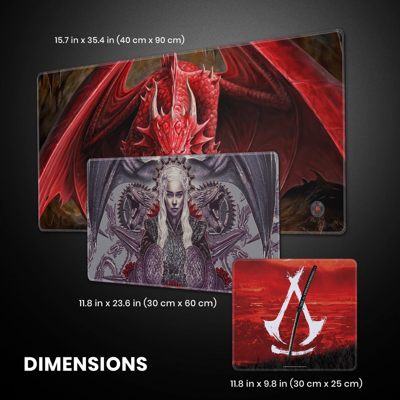 Head Case Designs Officially Licensed University of Oklahoma OU Boomer Sooner The University of Oklahoma 23.62 x 11.81 x 0.12 inches (600 x 300 mm) - L Gaming Office Desk PC Keyboard Mouse Mat Pad - Image 6