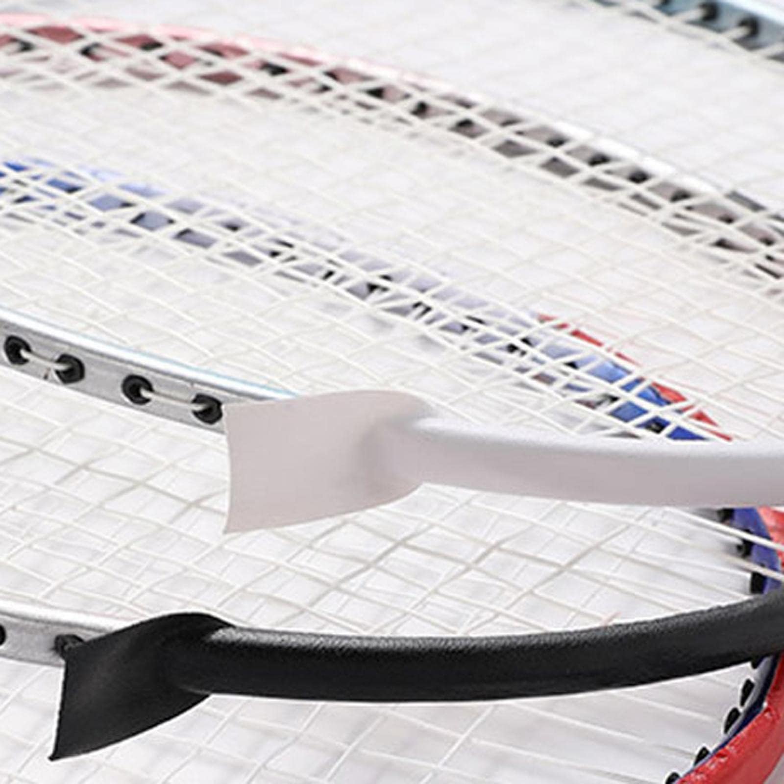 CALADNIS Durable PU Badminton Squash Racquet Racket Head Protection Tape Sticker Roll White