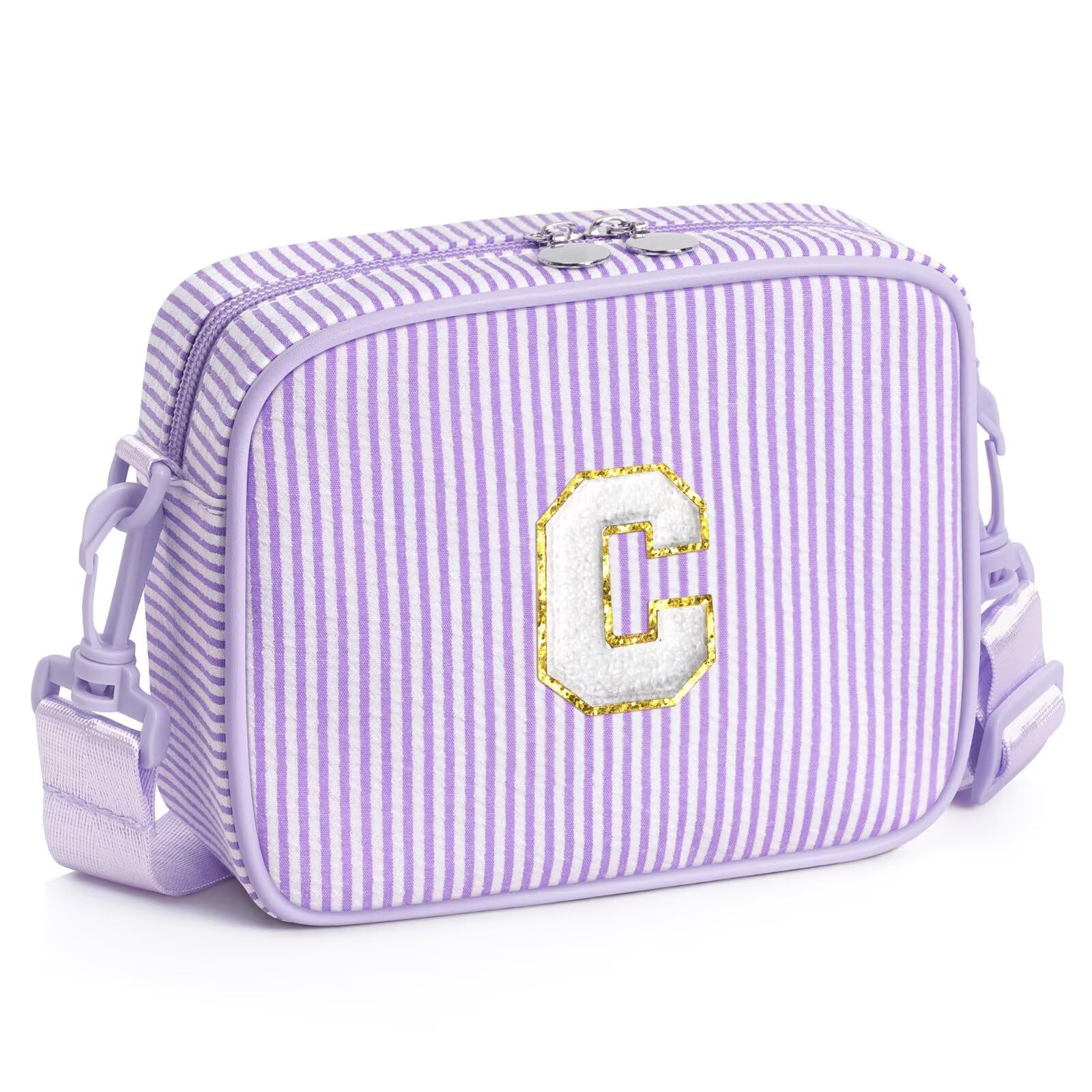 YOOLIFE Buchstaben Umhängetasche Mädchen Kinder Schultertasche Geldbörse – Geschenke Mädchen 3 4 5 6 7 8 9 10 Jahre, Personalisiert Geburtstagsgeschenk für Teenager Schwester Nichte