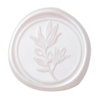 PONATIA Blush Pink Wax Seal Stickers, 50 Pcs Self-Adhesive Envelope Seals