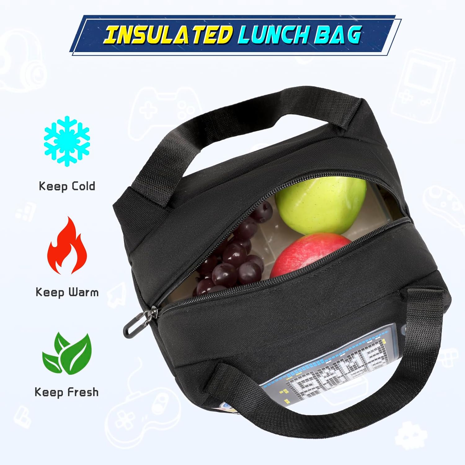 Boys Backpack, Cool Luminous School Backpacks for Boys with Lunch Bag Pencil Case, Kids Backpack Kindergarten Elementary Middle School Book Bags for Teen Boy Children with USB Charging Port - Image 6