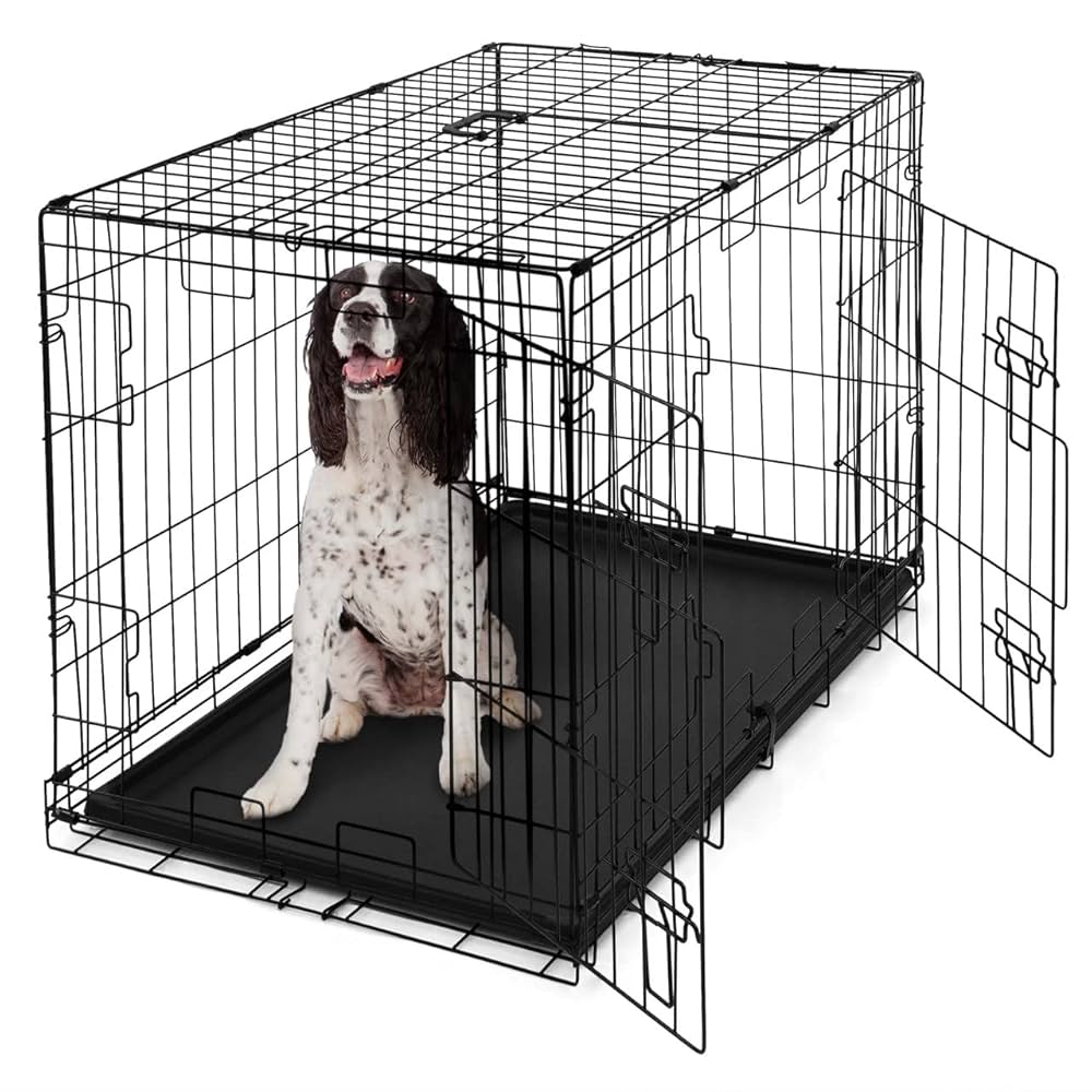 ドッグハウス Amazon.com : BOWHAUS Foldable Dog Crate Wire Metal Dog