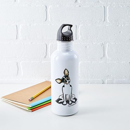 Miniatura 5 de CafePress Rat Terrier Sit Pretty - Botella de agua (acero inoxidable, 1 botella de agua de 1,0 L)